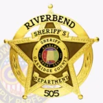 Modern 5 Pointed Star Sheriff Badge in Circle Banner with Round Points, 6 Text Panels, Reef Details view 1