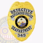 Modern Eagle Top Shield with 4 Ribboned Text Panels, Laurel Edge Border Badge view 1