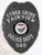 Fairview Police Cyber Crime custom black metal badge displaying an eagle emblem on top, bold white lettering around the Oregon state seal, labeled “CYBER CRIME FAIRVIEW POLICE DEPT.,” with badge number “345” and safety pin fastener.