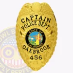 Classic Eagle Top Shield Badge, Starburst Background, 4 Ribbon Text Panels, Laurel Edge view 1