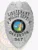 Silver metal badge for Oakbrook Police Lieutenant showing a large eagle emblem at the top, black text reading “LIEUTENANT POLICE DEPT. OAKBROOK,” centered California state seal, with “567” displayed prominently and a safety pin on the back for attachment.