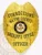 A custom metal badge in a bright gold color, shaped like a shield, representing the Wayne County Sheriff's Office for Corrections. The badge prominently displays "CORRECTIONS" at the top, followed by "WAYNE COUNTY" in bold lettering. In the center, it features the state seal of Arkansas, surrounded by decorative elements. The badge reads "SHERIFF'S OFFICE" and "OFFICER" at the bottom, and includes a safety pin attachment on the back, allowing for secure wear by correctional officers, emphasizing its functional design and significance.
