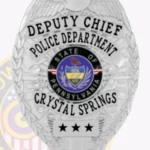 Traditional Eagle Top Shield Badge with Sunburst Background, 4 Text Panels, Reef Edge view 2
