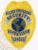 Custom metal badge in a striking gold color, featuring silver panels on the top and bottom, with the words "ALLIED UNIVERSAL SECURITY SUPERVISOR" elegantly displayed above a globe design. The badge includes a durable safety pin attachment for secure wear. This custom metal badge in gold color with silver panels and