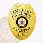 Standard Eagle Top Badge, 4 Ribbon Text Panels, Laurel Edge Border view 1