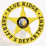 Modern 5-Point Star Sheriff Badge in Circle Banner with Rounded Points view 1