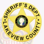 Classic 5-Point Star Sheriff Badge with 2 Text Panels, Classic Edge view 2