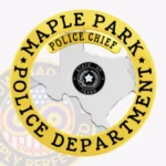 Classic Texas Badge with Circle Banner. 3 Text Panels, Traditional Border 20-TX1PLB view 1