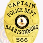Modern Oval Badge Shield with Laurel Center, 4 Ribboned Text Panels, Line Edge view 2