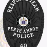 Traditional Oval Badge with Background Rays, 4 Ribbon Text Panels, Reef Edge view 4