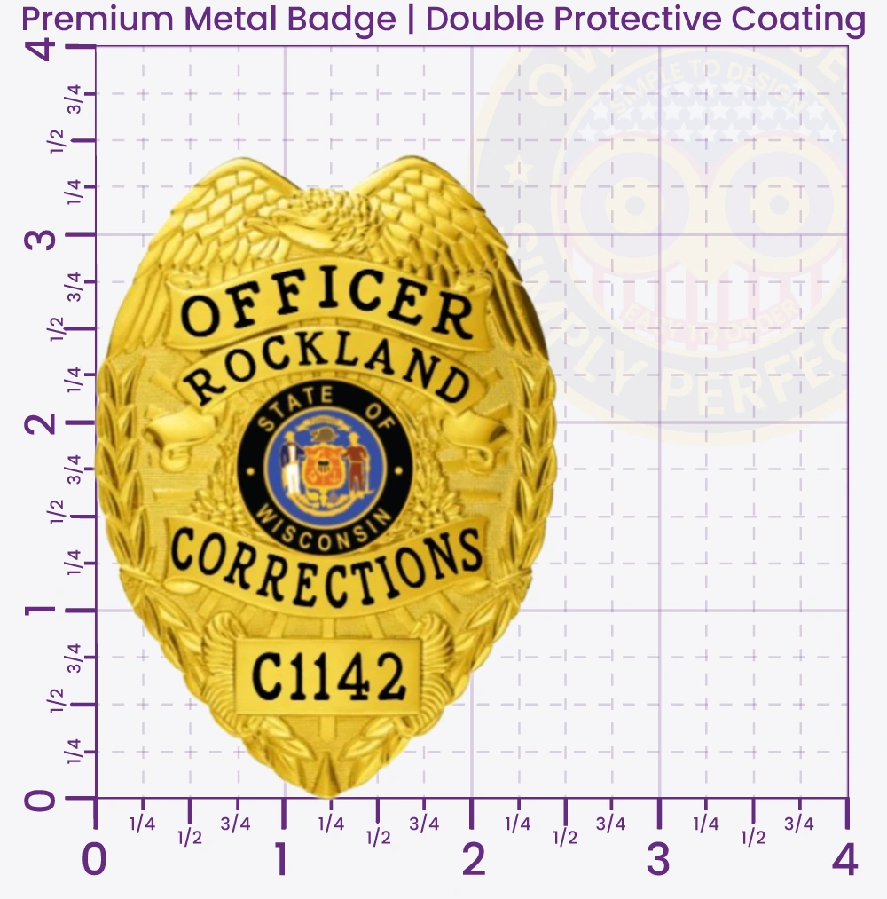 3-C11CB Order and Buy Custom Corrections Badges Correctional Badges Prison Badges Jail Badges 3.47 Premium