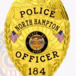 Modern Eagle Top Shield, 2 Flags, Starburst Background, 4 Ribboned Text Panels, Laurel Border Badge view 2