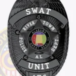 Traditional Shield Badge with Eagle Top, 5 Point Star Center view 4