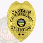 Heritage Eagle Top Badge, Sunburst Background. 4 Ribbon Text Panels, Reef Border view 1