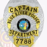 Professional Eagle Top Badge with Reef Center, Starburst Background, 4 Text Panels, Laurel Edge view 2