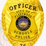 Professional Eagle Top Badge with Shield Center, 6 Text Panels, Reef Border view 2