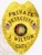 Highlighted is a custom metal badge in an eye-catching gold finish, featuring the State of Alabama emblem and the inscription "GREAT SEAL." The reliable safety pin attachment makes this badge ideal for private investigators seeking a stylish and functional identification solution.
