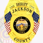 Heritage Sheriff Eagle Top Badge with 2 Flags, 6 Ribboned Text Panels, Classic Reef Border view 1