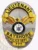 Custom silver oval metal badge for Bayshore police the lieutenant with safety pin attachment, featuring a gold eagle at center, black and gold text reading "LIEUTENANT" on top, "BAYSHORE POLICE DEPT." in the middle, and badge number "777" at the bottom, with the State of New Jersey seal in the center.
