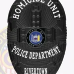 Modern Oval Shield with Building Center, Starburst Background, 3 Ribbon Text Panels, Classic Edge Badge view 4