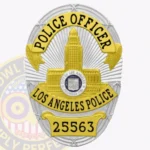 Modern Oval Badge with Building Center, 3 Text Panels, Sunburst Background, Ribbon Border view 1