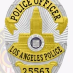 Modern Oval Badge with Building Center, 3 Text Panels, Sunburst Background, Ribbon Border view 2