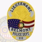 Modern Oval Badge with Flag Eagle Center, Sunburst Background, 4 Text Panels, Classic Edge view 1