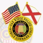 US And State Flag Lapel Pin LUS Badge view 3