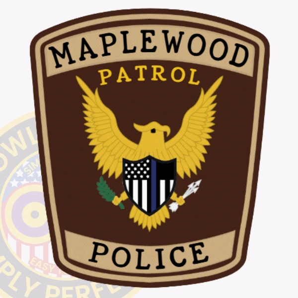 Police Patch T15-A3B - shoulder patch shape - main view
