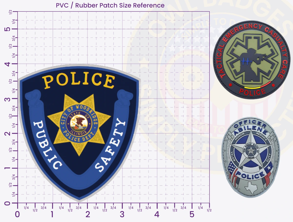 T2-A2B Buy Custom Police Patches And Design Create Build and Order Personalized-Police Patches and Customized Police Patch PVC Rubber 4