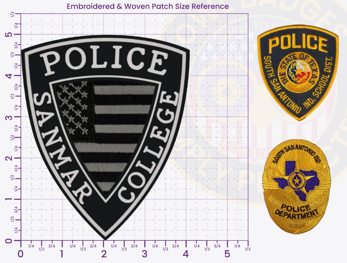 T7-A2 Buy Custom Police Patches And Design Create Build and Order Personalized-Police Patches and Customized Police Patches College Police Officer Embroidered 5