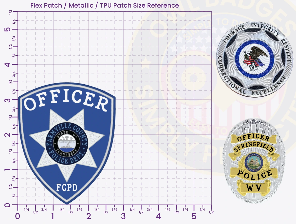 TS18-A3 Buy Custom Police Patches And Design Create Build and Order Personalized-Police Patches and Customized Police Patches POLICE PD PVC Rubber Patches 3.5-1