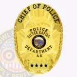 Modern Oval Badge with Eagle Top Shield Center, Sunburst Background, 6 Text Panels, Reef Edge view 1