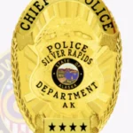 Modern Oval Badge with Eagle Top Shield Center, Sunburst Background, 6 Text Panels, Reef Edge view 2