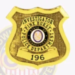 Vintage Shield Badge with Textured Background, 4 Text Panels, 2 Ribbon Panels, Classic Edge view 2