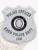 Custom silver shield metal badge for Eden police the police officer with safety pin attachment, displaying a smooth silver shield with bold black text panels stating "POLICE OFFICER," "EDEN POLICE DEPT.," and "ISD," alongside the circular Connecticut state emblem at the center.