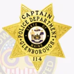 Modern 7 Pointed Star Shield Badge with Top Ribbon, 4 Text Panels, Floral Accents, Classic Border view 2