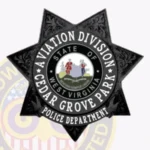 Traditional 7 Point Star Shield with 3 Text Panels, Bottom Ribbon, Reef Accents, Lined Edge Badge view 4