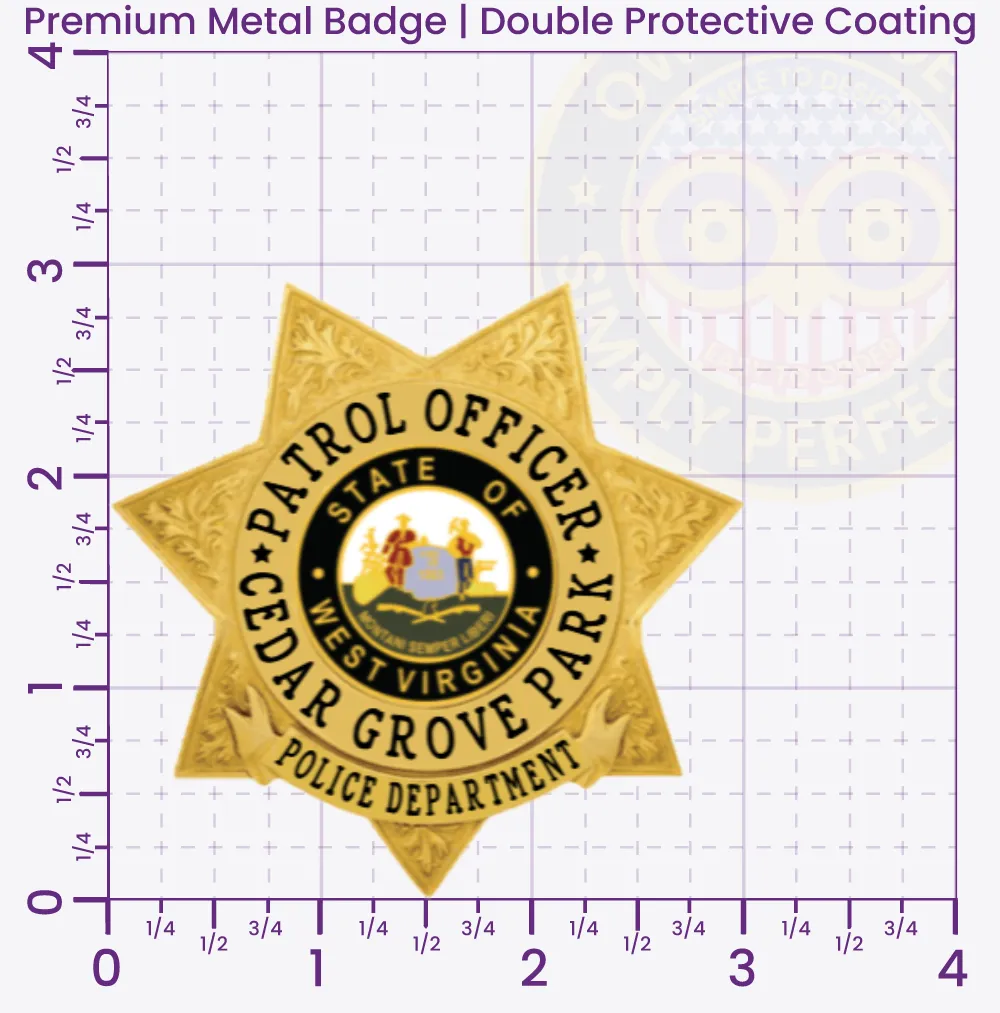 16-H30 Custom Badges And Design, Create, Build and Order Custom Badges Personalized Badges Officer Badges Forge Valley Police Gold Badges 2.91 Premium