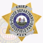 Contemporary 7 Point Star Shield Badge with Ribbons, 4 Text Panels, Laurel Accents, Classic Border view 1