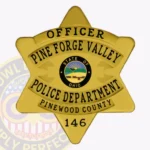 Classic 6 Point Star Badge with Rounded Edges, 5 Ribboned view 1
