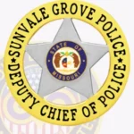 Traditional 5 Point Star Badge with Circle Banner, 2 Text Panels, Smooth Background view 2