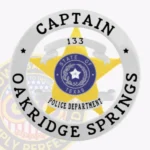Modern 5 Point Star Badge with 4 Text Panels, 2 Ribboned Panels, in Circle Banner view 1