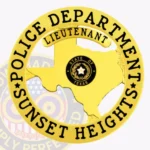 Classic Texas Badge with Circle Banner, 3 Text Panels, Traditional Border 20-TX1CMB view 1