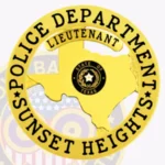 Classic Texas Badge with Circle Banner, 3 Text Panels, Traditional Border 20-TX1CMB view 2