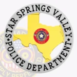 Modern Texas Badge with Circle Banner, 2 Text Panels, Classic Border 20-TX2CMB view 1