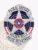 Golden Hills Police Patrol Officer custom silver shield badge displaying a bold 5-point star with the Texas state emblem in the center, marked “Patrol Officer” above and “Golden Hills Police Department” beneath, secured with a safety pin.
