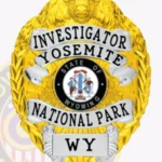 Professional Bison Top Badge with 4 Text Panels, Center Seal, Laurel Edge view 4