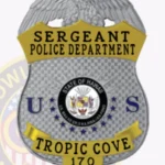 Bail Enforcement Agent Badge Eagle Top Shield view 2