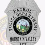 Classic Eagle Top Shield with 4 Text Panels, Classic Line Border Badge view 3